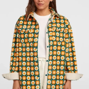 O'Riginals Superfleece Hemd | Green Retro Flower
