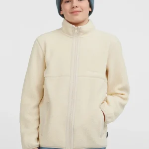 Flauschige Fleecejacke mit Reißverschluss | Macaron